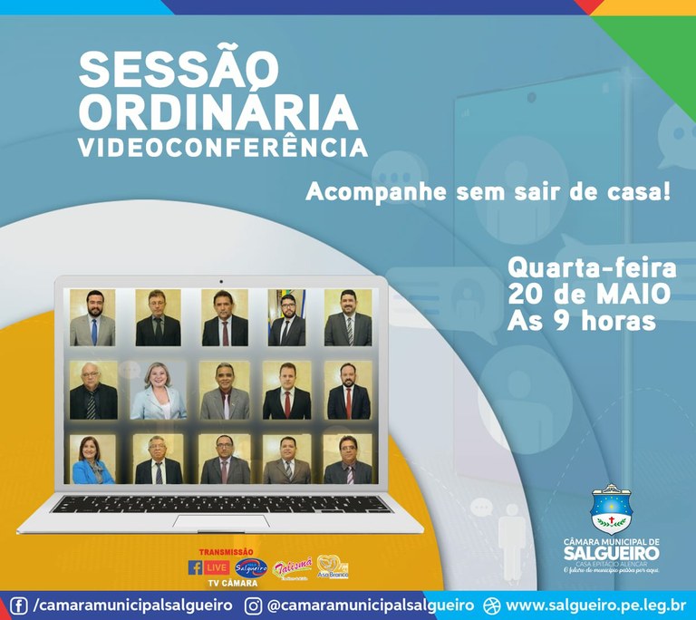 Câmara realiza mais uma sessão virtual amanhã