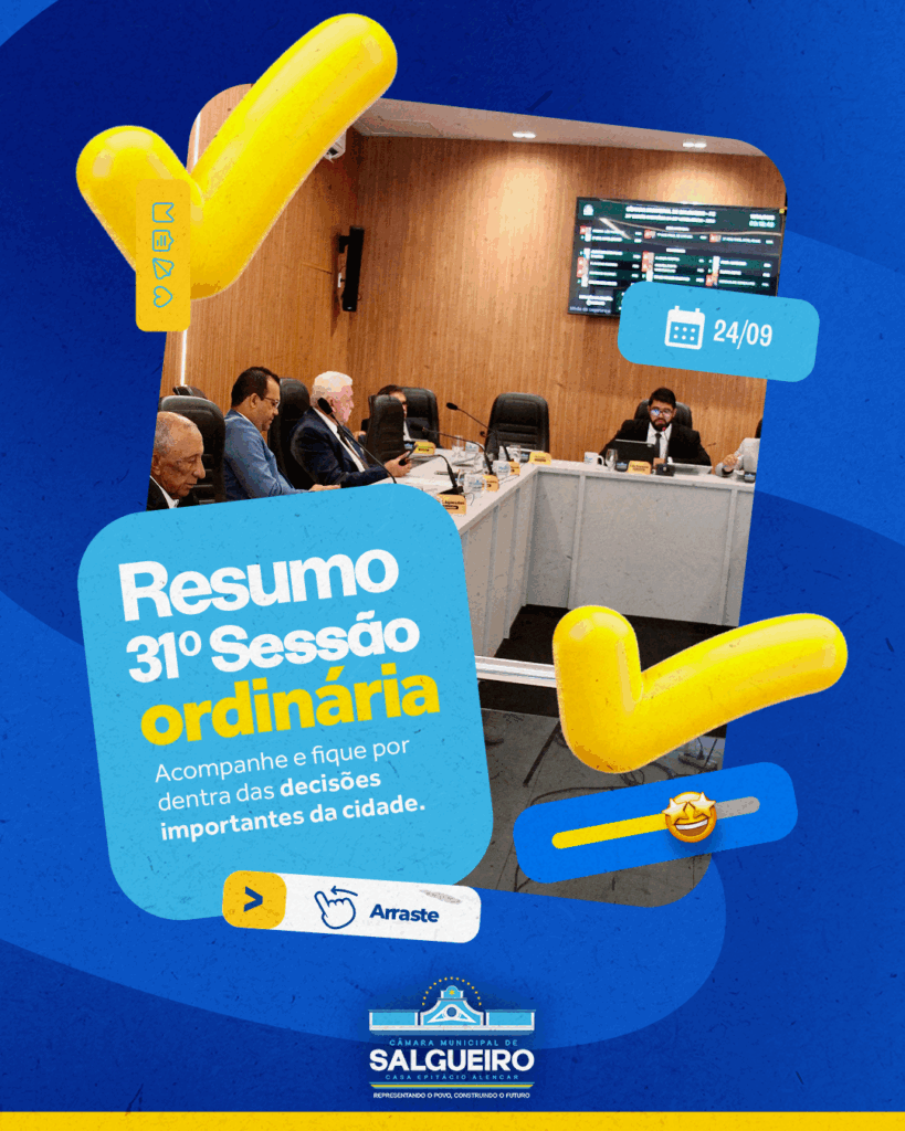 RESUMO DA 31ª SESSÃO ORDINÁRIA