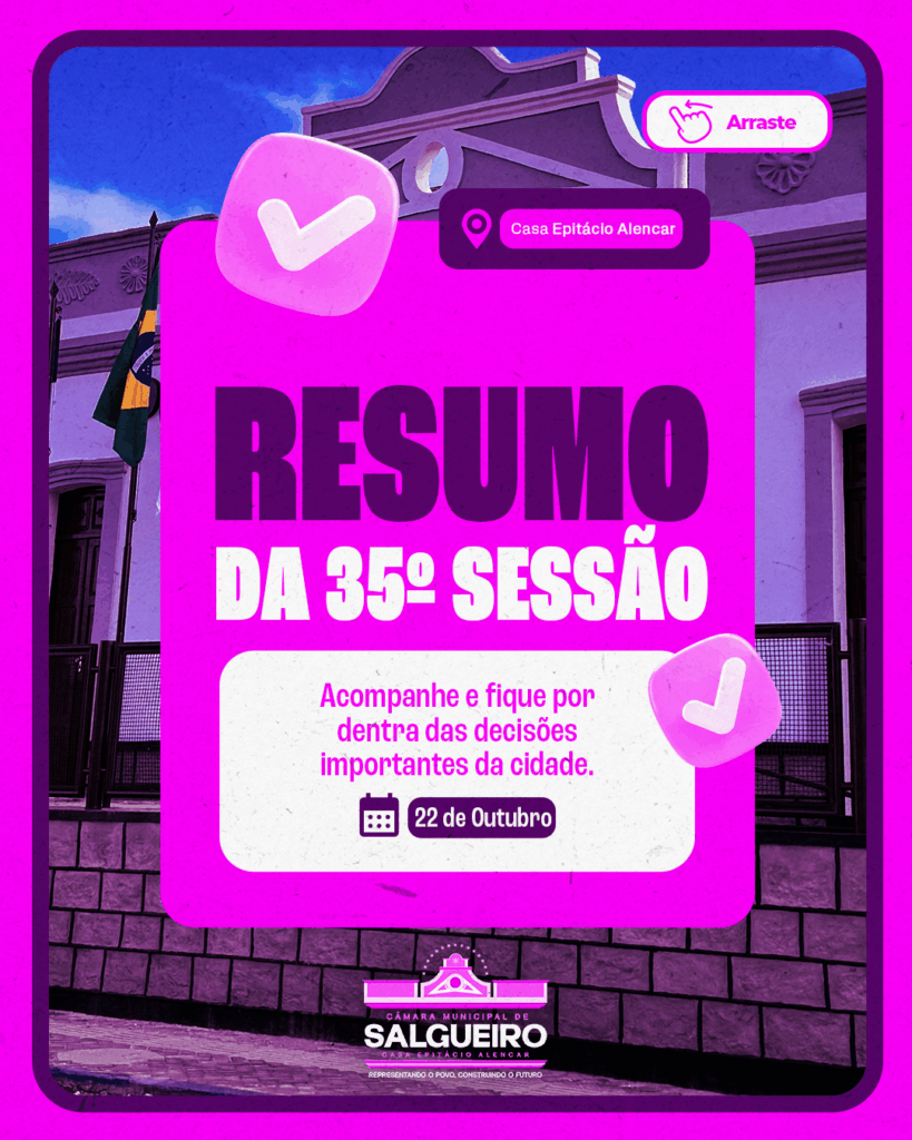 RESUMO DA 35ª SESSÃO ORDINÁRIA