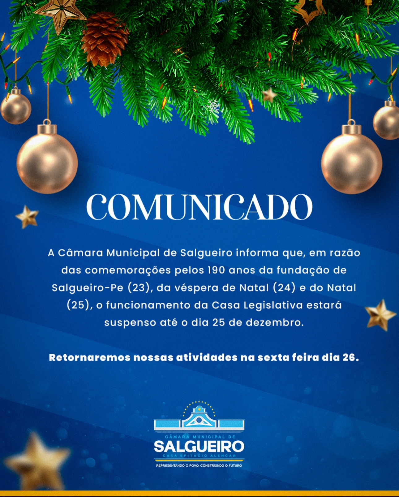 COMUNICADO IMPORTANTE