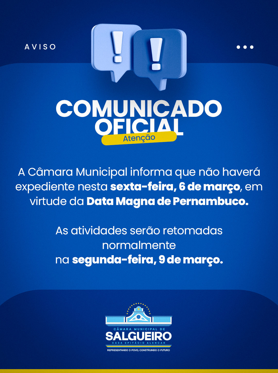 COMUNICADO OFICIAL